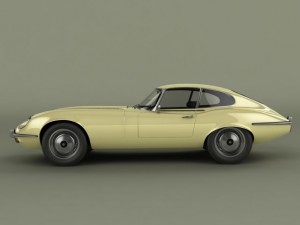 jaguar e type coupe v12 Model 3D