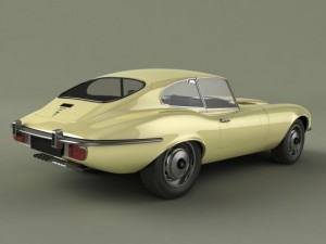 jaguar e type coupe v12 Model 3D