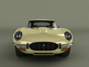 jaguar e type coupe v12 3D Model
