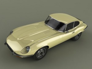 jaguar e type coupe v12 Model 3D