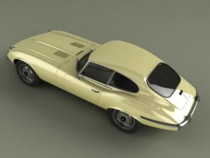 jaguar e type coupe v12 3D Model
