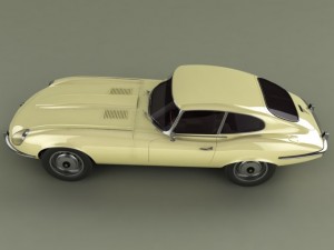 jaguar e type coupe v12 Model 3D