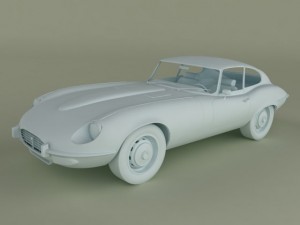 jaguar e type coupe v12 Model 3D