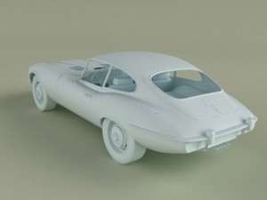 jaguar e type coupe v12 Model 3D