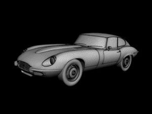 jaguar e type coupe v12 3D Model