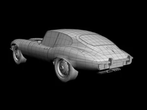jaguar e type coupe v12 3D Model