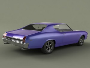 chevrolet chevelle 1969 3Dモデル