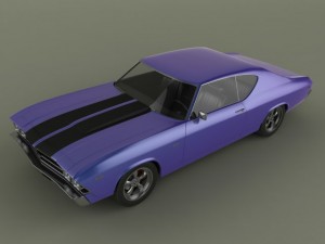 chevrolet chevelle 1969 3Dモデル