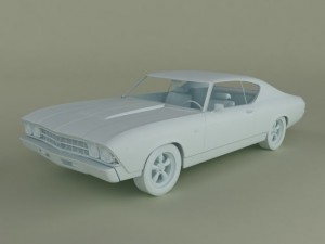 chevrolet chevelle 1969 3Dモデル