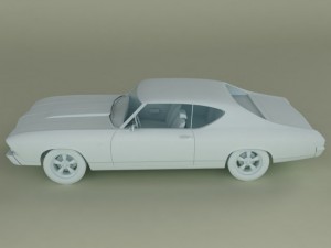 chevrolet chevelle 1969 3Dモデル