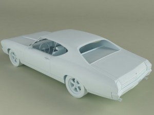 chevrolet chevelle 1969 3Dモデル