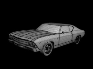 chevrolet chevelle 1969 3Dモデル