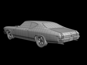 chevrolet chevelle 1969 3Dモデル