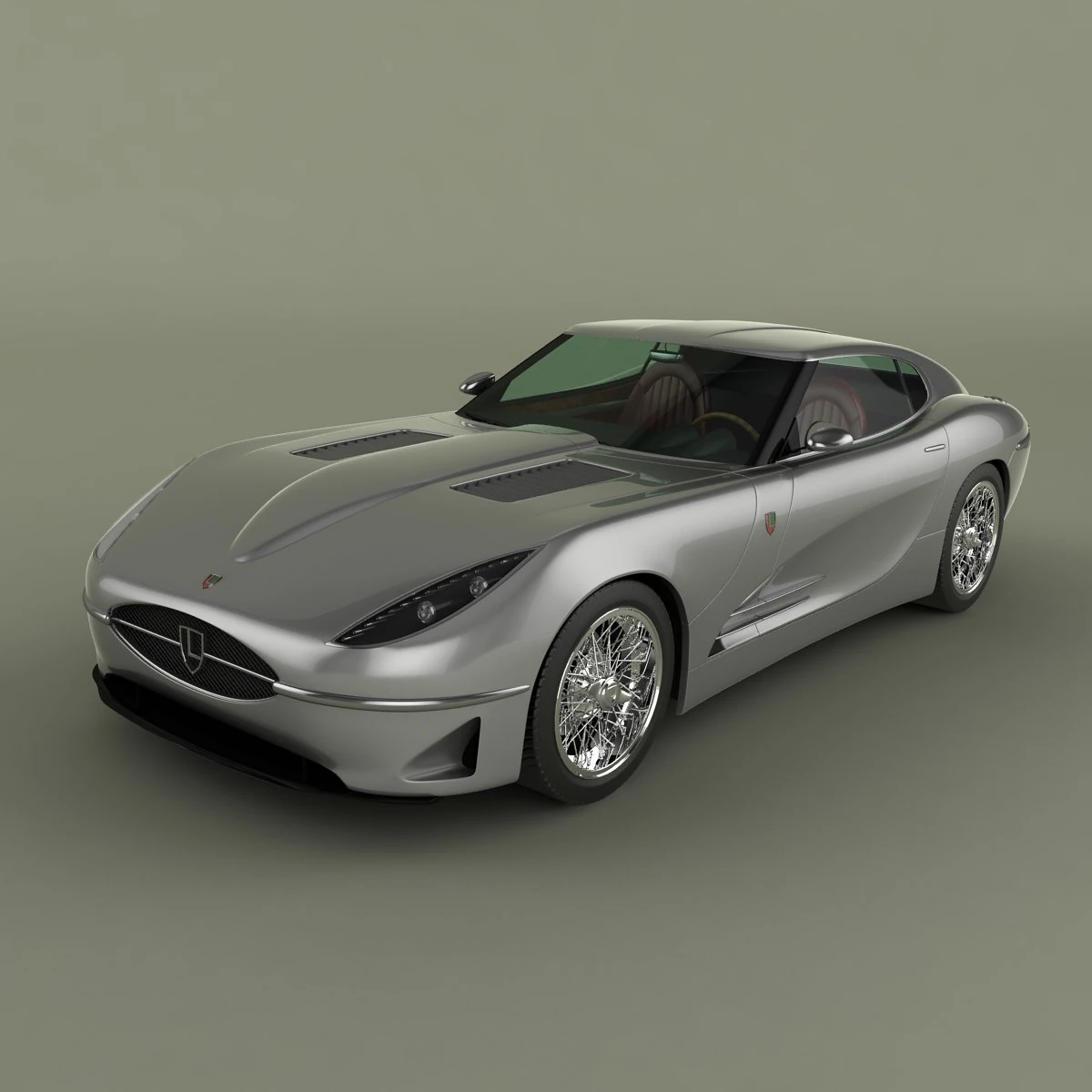 lyonheart k coupe concept 3D Model .c4d .max .obj .3ds .fbx .stl .blend 