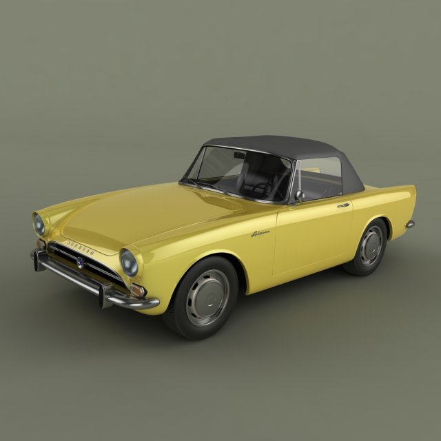 sunbeam alpine series 4 3D Model .c4d .max .obj .3ds .fbx .stl .blend 