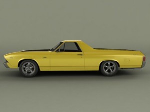 chevrolet el camino 1969 3D Model