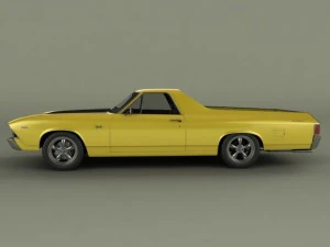 chevrolet el camino 1969 3D Model
