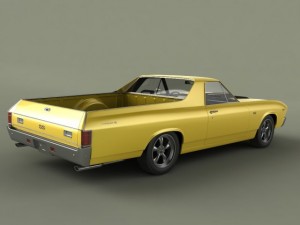 chevrolet el camino 1969 3D Model