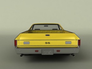 chevrolet el camino 1969 3D Model