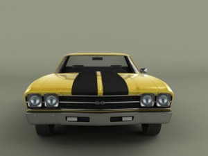 chevrolet el camino 1969 3D Model
