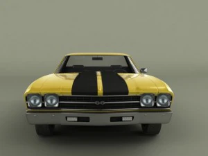 chevrolet el camino 1969 3D Model