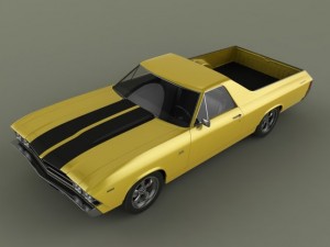 chevrolet el camino 1969 3D Model