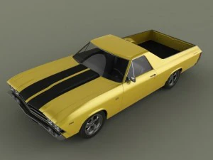 chevrolet el camino 1969 3D Model