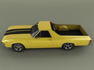 chevrolet el camino 1969 3D Model