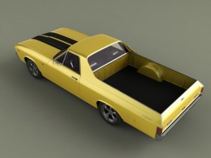 chevrolet el camino 1969 3D Model