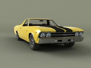chevrolet el camino 1969 3D Model