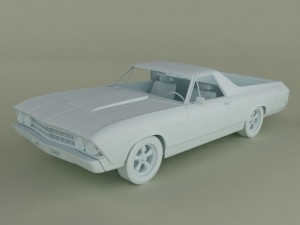 chevrolet el camino 1969 3D Model