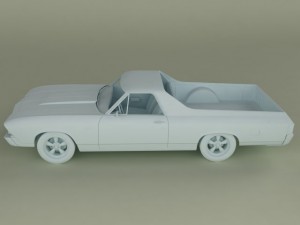 chevrolet el camino 1969 3D Model