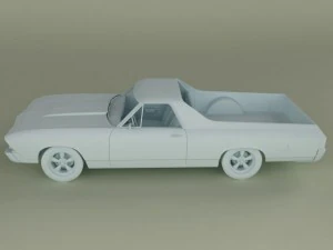 chevrolet el camino 1969 3D Model