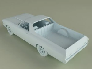 chevrolet el camino 1969 3D Model
