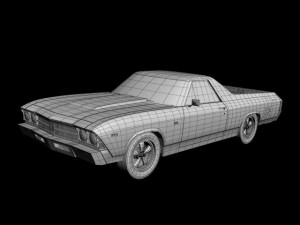 chevrolet el camino 1969 3D Model