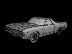 chevrolet el camino 1969 3D Model