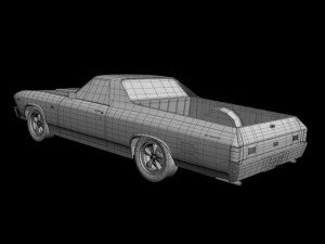 chevrolet el camino 1969 3D Model