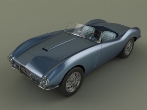 aston martin db24 bertone spider Modèle 3D