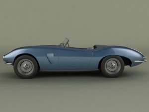 aston martin db24 bertone spider Modelo 3D