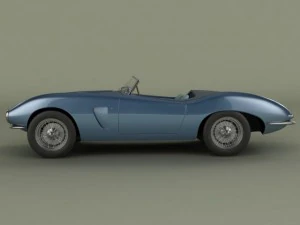 aston martin db24 bertone spider 3D Model