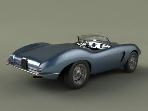 aston martin db24 bertone spider 3D Model