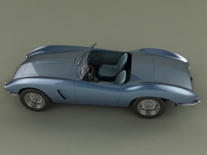 aston martin db24 bertone spider Modelo 3D