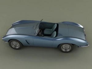 aston martin db24 bertone spider 3D Model