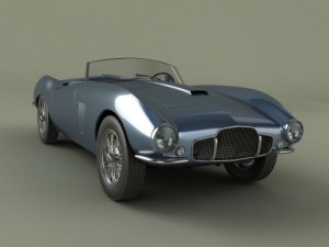 aston martin db24 bertone spider Modelo 3D