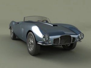 aston martin db24 bertone spider 3D Model