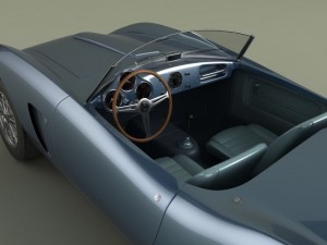 aston martin db24 bertone spider Modelo 3D