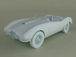 aston martin db24 bertone spider 3D Model