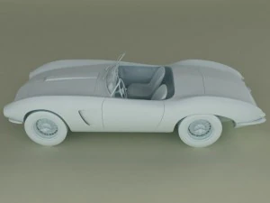aston martin db24 bertone spider 3D Model