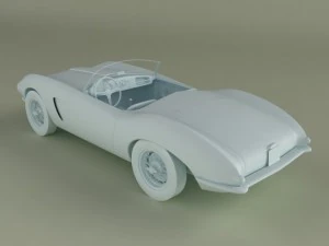 aston martin db24 bertone spider 3D Model