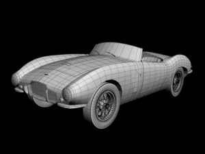 aston martin db24 bertone spider 3D Model